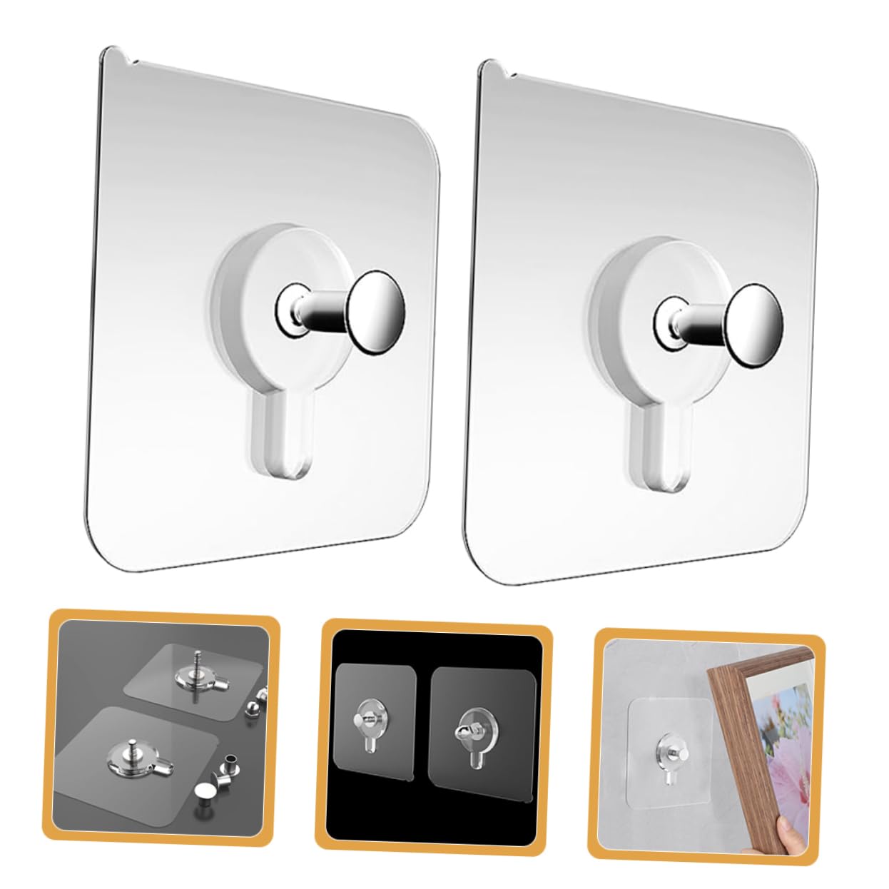 STOBOK 150 Piezas Soporte Para Colgar Cuadros Perchas Adhesivas Para Paredes Colgador Adhesivo Para Cuadros Colgadores De Pared Pequeños Ganchos Adhesivos Sin Daños Colgadores De Cuadros