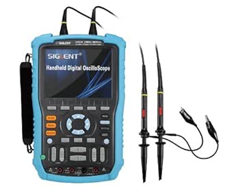Siglent - SHS820CAL SHS820 Handheld Oscilloscope, 200MHz, 2-Channel, Multimeter Mode, 5.7" TFT-LCD Display with a NIST-Traceable Calibration Certificate with Data