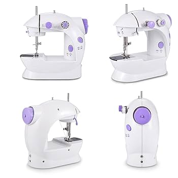 Mini Macchina Da Cucire Elettrica 230V - Con Pedale, 2 Velocità, Portatile Per Riparazioni