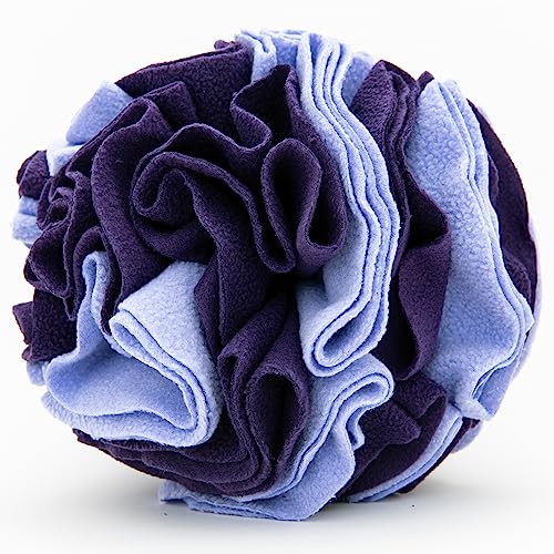 Pupper Snuffle Ball - Snuffle Mat for Large & Small Breeds - Interactive Slow Feeder Dog Bowls - Enrichment Toy (Small, Purple)