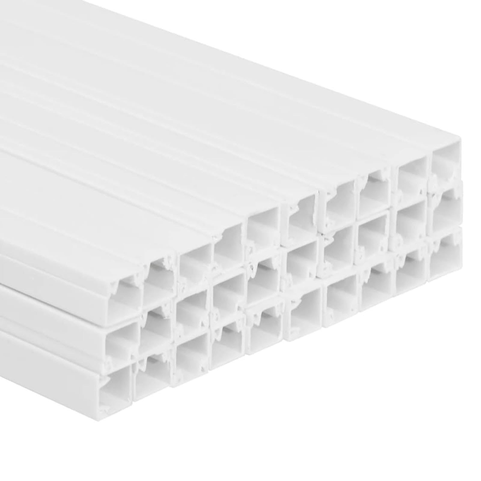 Gecheer Canalina per Cavi 30x20 mm 30 m in PVC,Canalina portacavi, Copricavi per Parete, Cavo TV ordinato, Canalina Passacavi TV, Canalina Coprifili,P155928