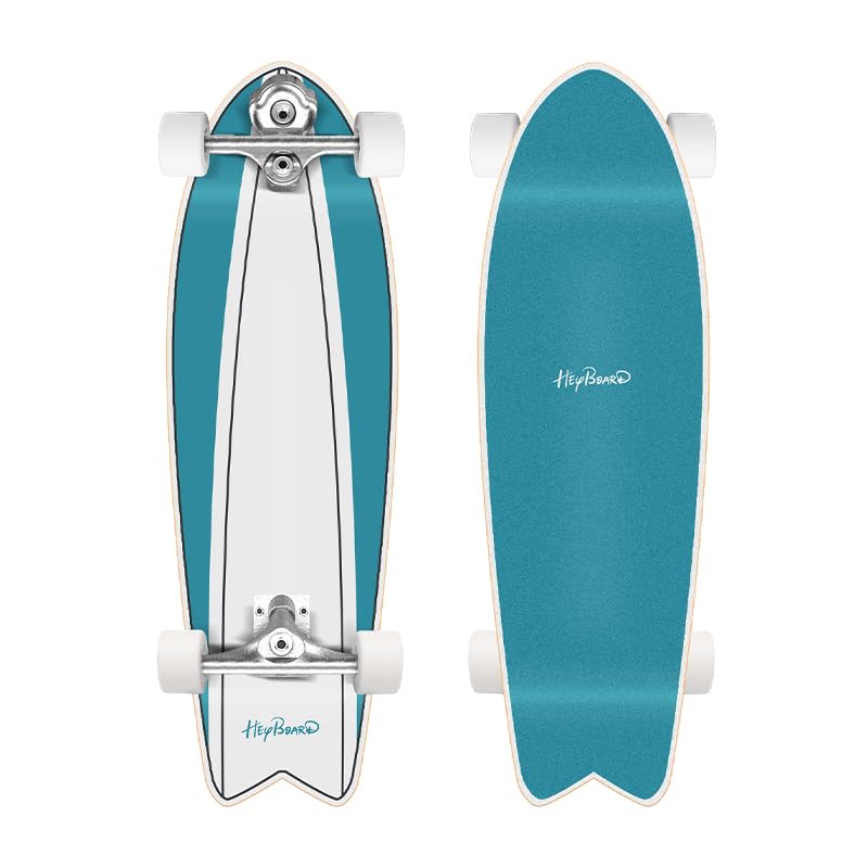 Skateboard S6 pour pompage de surf, 81 x 25 cm, en bois d'érable, roulements à billes ABEC-11, pour joueurs avancés