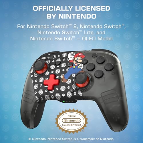 Image of Turtle Beach Rematch Wireless Gaming Controller: Super Mario Jump, Switch 2 | Nintendo Switch OLED, TMR Thumbsticks, Rechargeable 40-Hr Battery, 2 Mappable Back Buttons, Motion Controls, Super Mario Jump