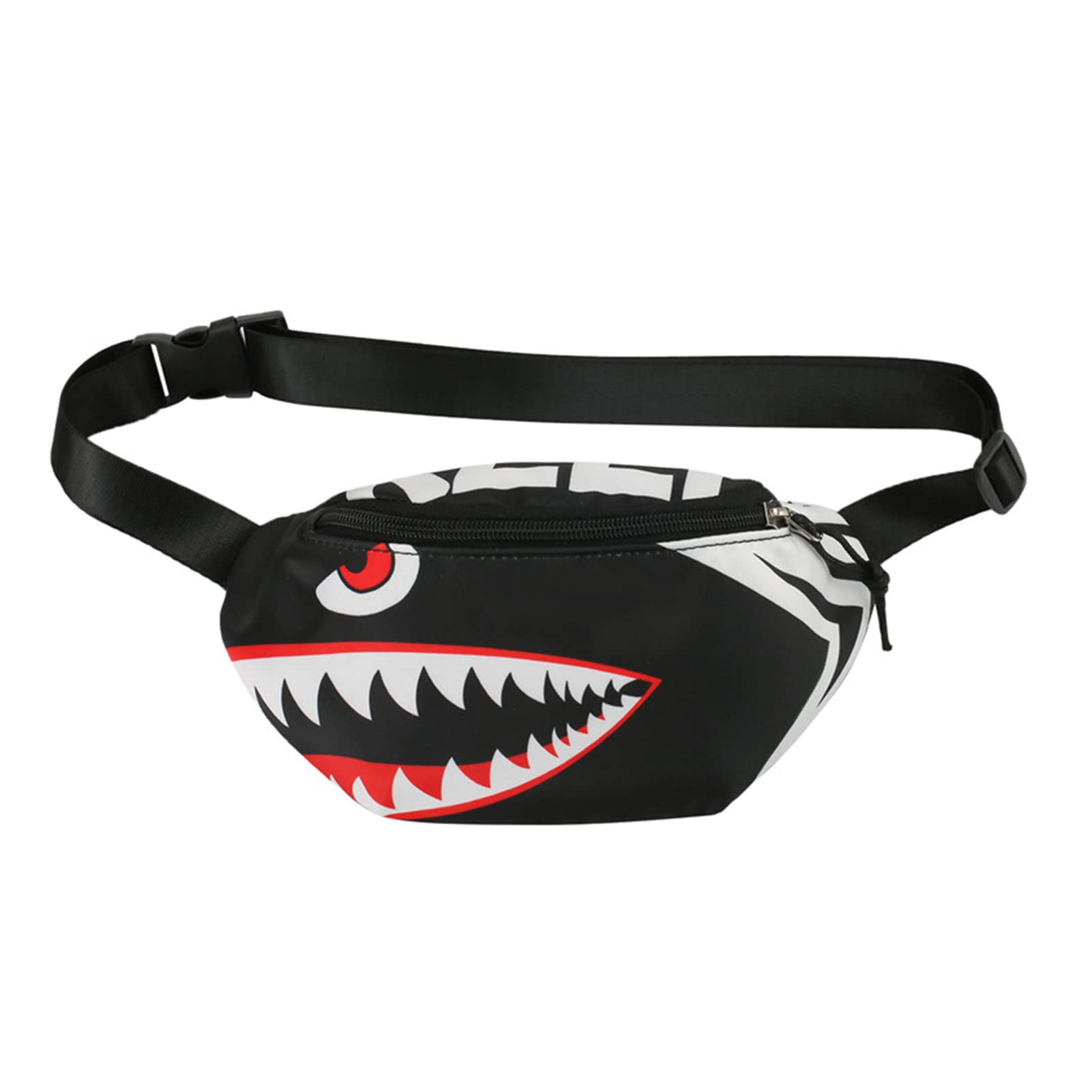 Toddler Boys Girls Cute Cartoon Shark Mini Fanny Pack Kids Sports Running Purse Waist Pack Belt Bum Bag