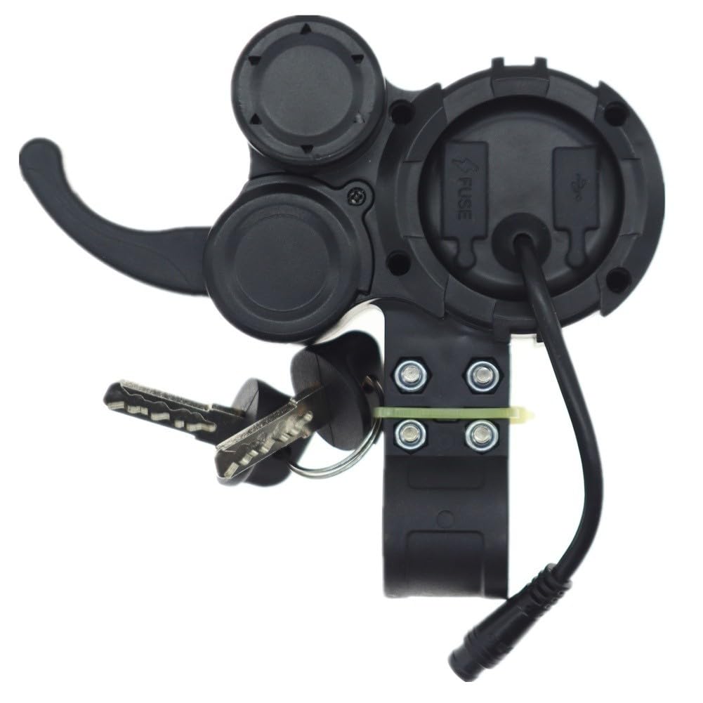Variateur sans balais 48-60V 28A, double entraînement avec tableau de bord LCD pour trottinette électrique E-Bike, Noir Argent