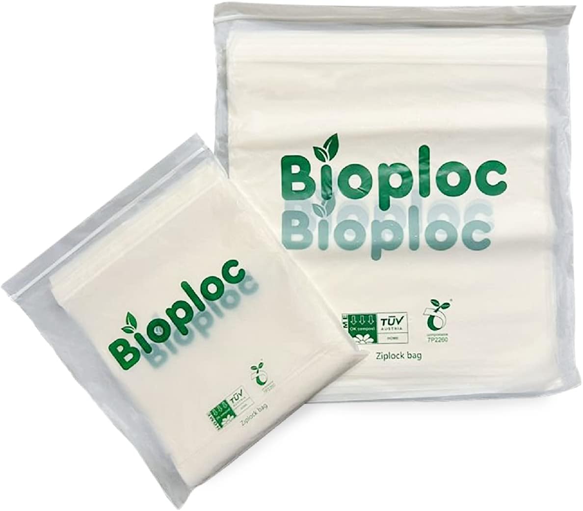 BIOPLOC Biodegradable Reusable Ziploc Bags Disposable