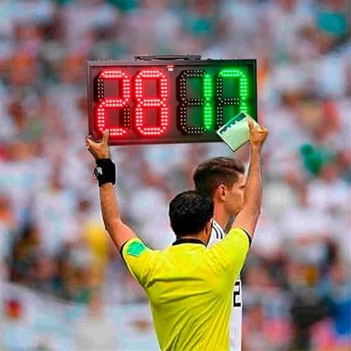 Tablero de sustitución fútbol LED para árbitros miniatura 2