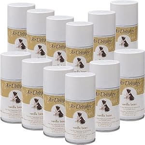 Vanilla Bean Aerosol Air Freshener Refill, 6.25oz (Case of 12)