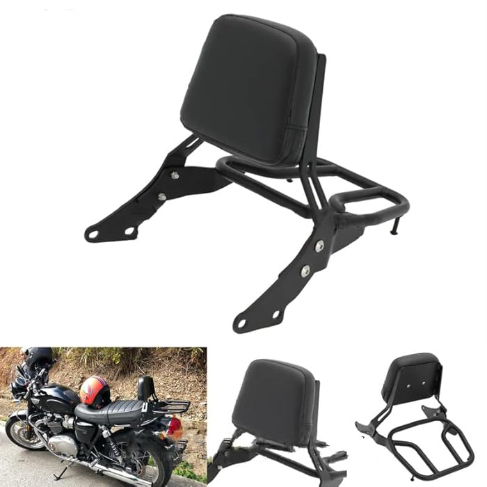 Buy Backrest Sissy Bar Luggage Rack for Triumph Bonneville T100 T120 Street Twin (Fits Triumph