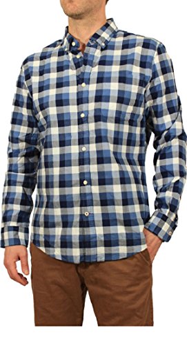  Tommy Hilfiger 08878A0755 512 Multi Gingham Twill NF2 Shirt Camicia Uomo Fantasia 100% Cotone Custom Fit (M, Fantasia Blu)