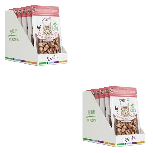 Produktbild von Dokas Cat Hühnerherzen gefriergetrocknet - 6 x 15 g