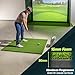 GoSports Golf Hitting Mat - PRO 5 x 4 ft - 15 mm Artificial Turf Training Mat for Indoor/Outdoor Swing Practice, Includes 3 Rubber Tees