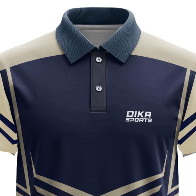 Image of Dika Sports Cricket Custom Player Name and Number Jersey Cricket Tshirt for Men | 2 Year to 5XL