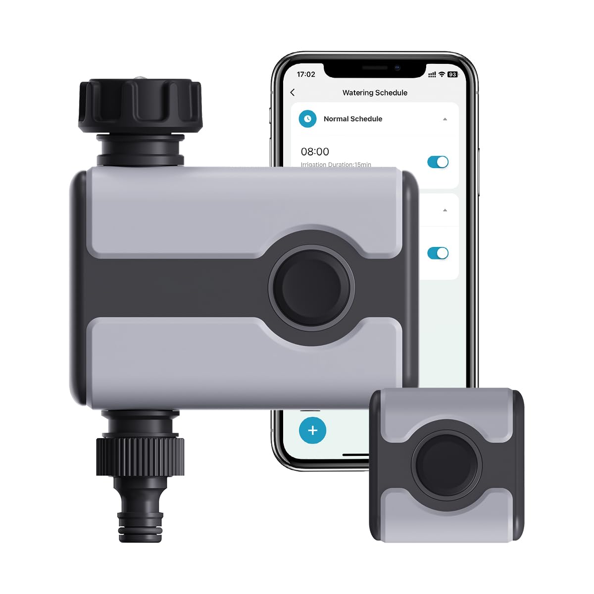 Aqualin Controllo automatico automatico di irrigazione WiFi e RFID, timer intelligente, sistema di irrigazione da giardino con app, portata di 50 m