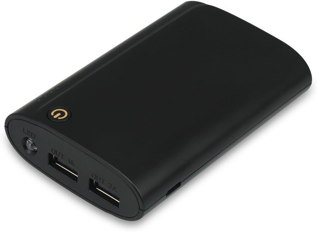 GOtek® 7800mAh Deluxe External Battery Power Bank For iPhone 6 Plus 5S 5C 5 4S 4, iPad Air, iPad mini, Galaxy S6 S5 S4 S3, Note 4 3, Nexus, HTC One, Most other Phones and Tablets (Black)