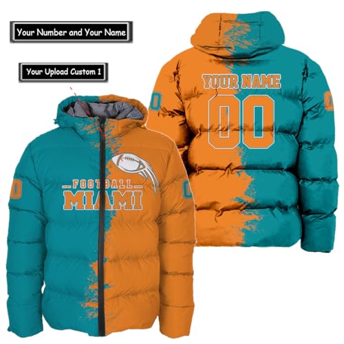 Mens Football Custom Name Number Logo Lightweight Water-Resistant Windproof Down Jacket Puffer Coat S-5XL2