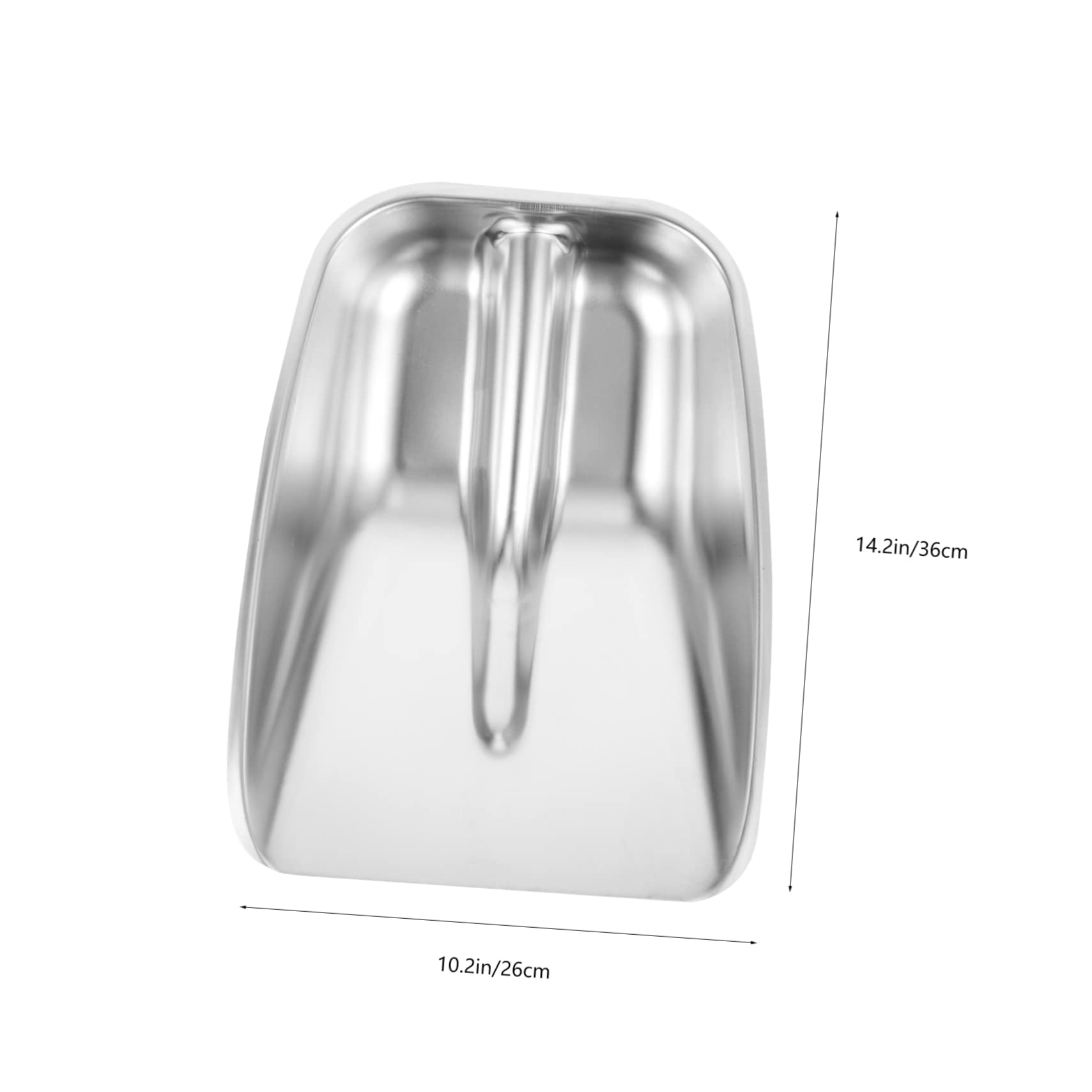 GALPADA Stainless Steel Snow Shovel Metal Rubbish Shovel Multifunctional Mud Winter Cleaning Portable