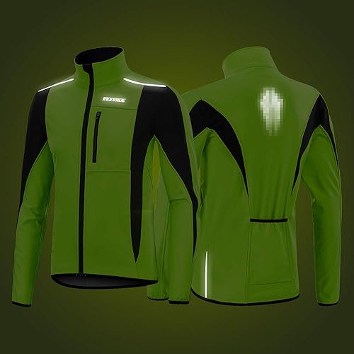 Vista 3 de HEROBIKER Cycling Jacket Bicycle MTB Road Bike Jackets Long Jersey Breathable Reflective Windbreaker Running Gear Golf Biking
