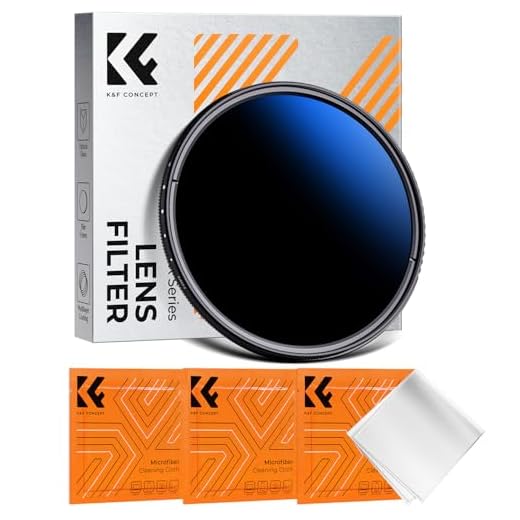 K&F CONCEPT Nano K-Serie ND Filter 49mm Variabler Graufilter ND2-ND2000 (1-11 Blendenstufen)