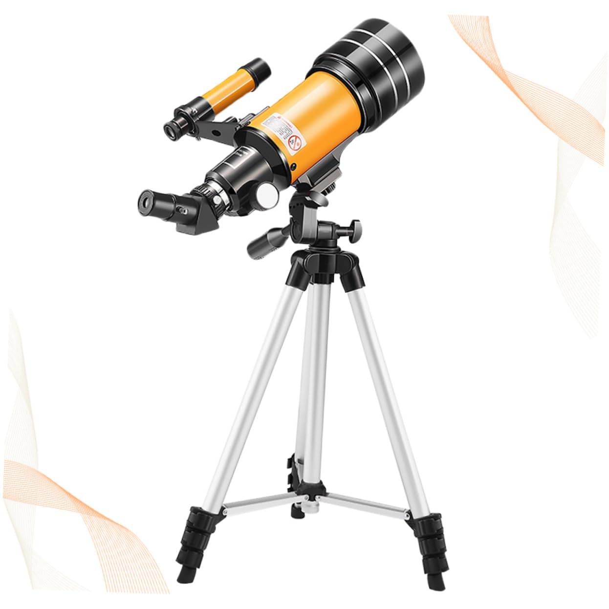 Telescopio Astronomico 70mm con Treppiede Regolabile in Alluminio | Lente Oculare 70mm, Rivestimento a Banda Larga Multistrato, Visione Nitida e Confortevole, Accessori H20mm e H6mm