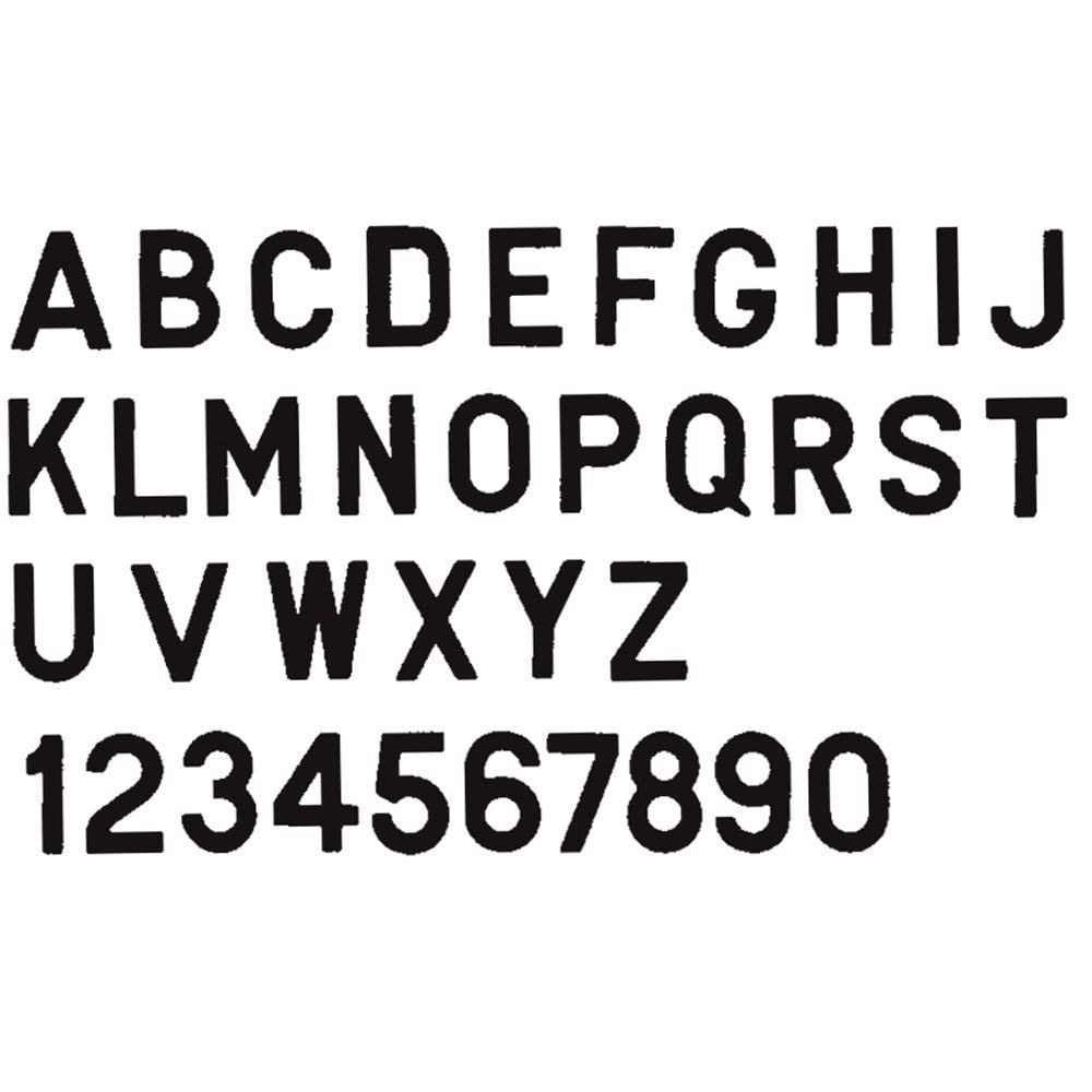 Seachoice 3" Gothic Letters & Numbers44; Black 74451