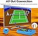 Handheld Games Console for Kids Adults Retro FC Video Games Consoles 3 inch Screen 400 Classic Games Player with AV Cable Can Play on TV (Blue)
