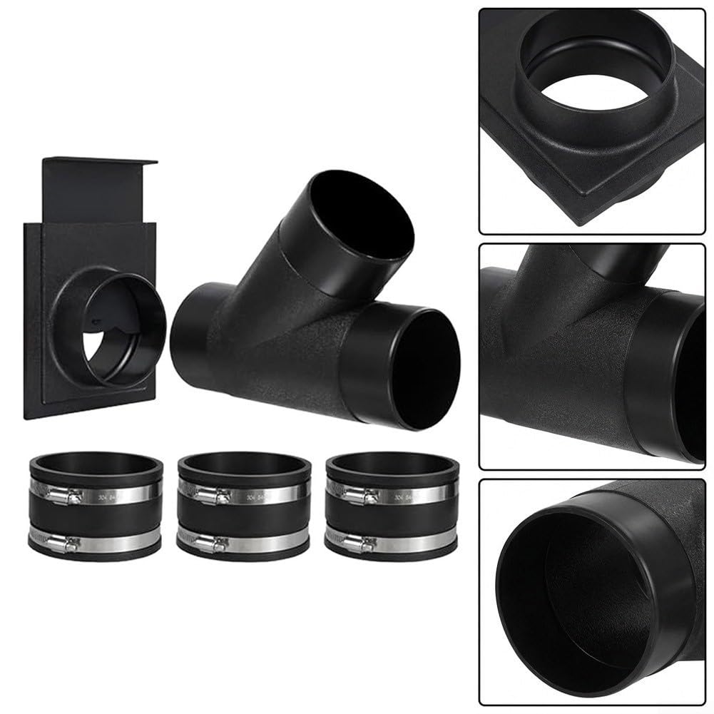 5-teiliges Staubabsaugungs-Set mit Schieber und Adapter