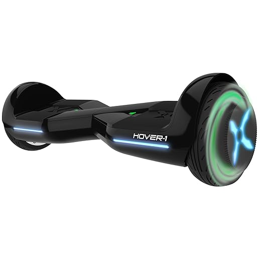 Hover-1 Dream Hoverboard Electric Scooter Light Up LED Wheels , Gun Metal, 25 x 9 x 9
