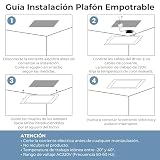 LED ATOMANT Zestaw 2 x kwadratowy panel LED Downlight 225mm 20W, CCT (ciepły, neutralny i zimny biały wybierak), cięcie 205 mm, 1800 lumenów, sterownik w zestawie