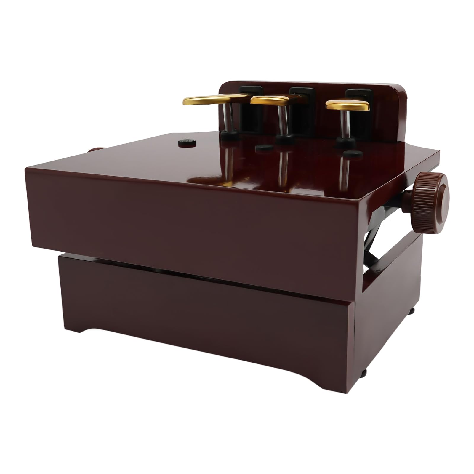 Extensión de pedal de piano para niños, extensión de pedal de piano con 3 pedales, ajuste de altura, efecto de pedal de piano infantil, marrón, sin ruido, con pies antideslizantes, para casa, escuela,