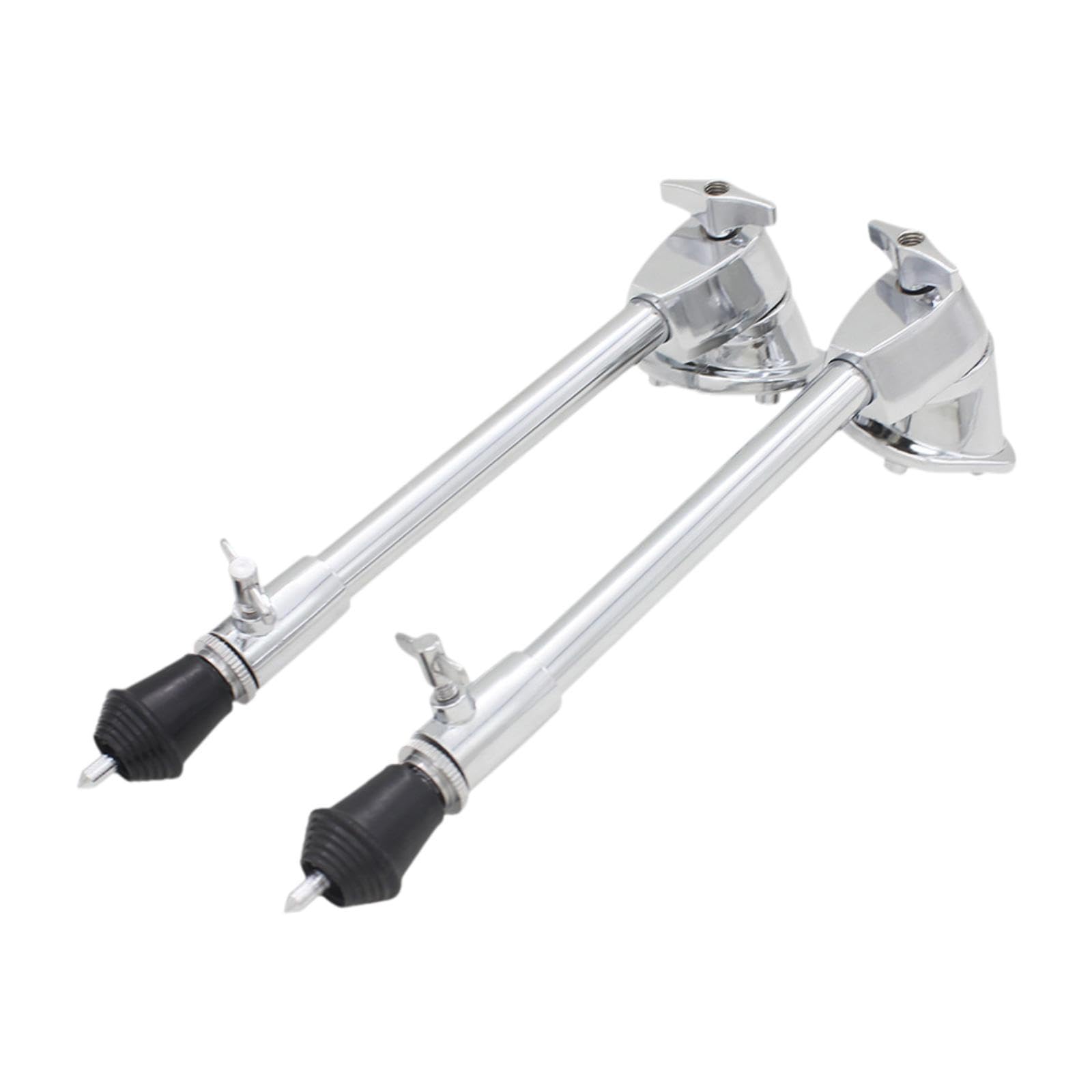 2 gambe per tom tamburo in metallo supporto professionale antiscivolo universale Fit fai da te ad alta resistenza stabile set accessorio