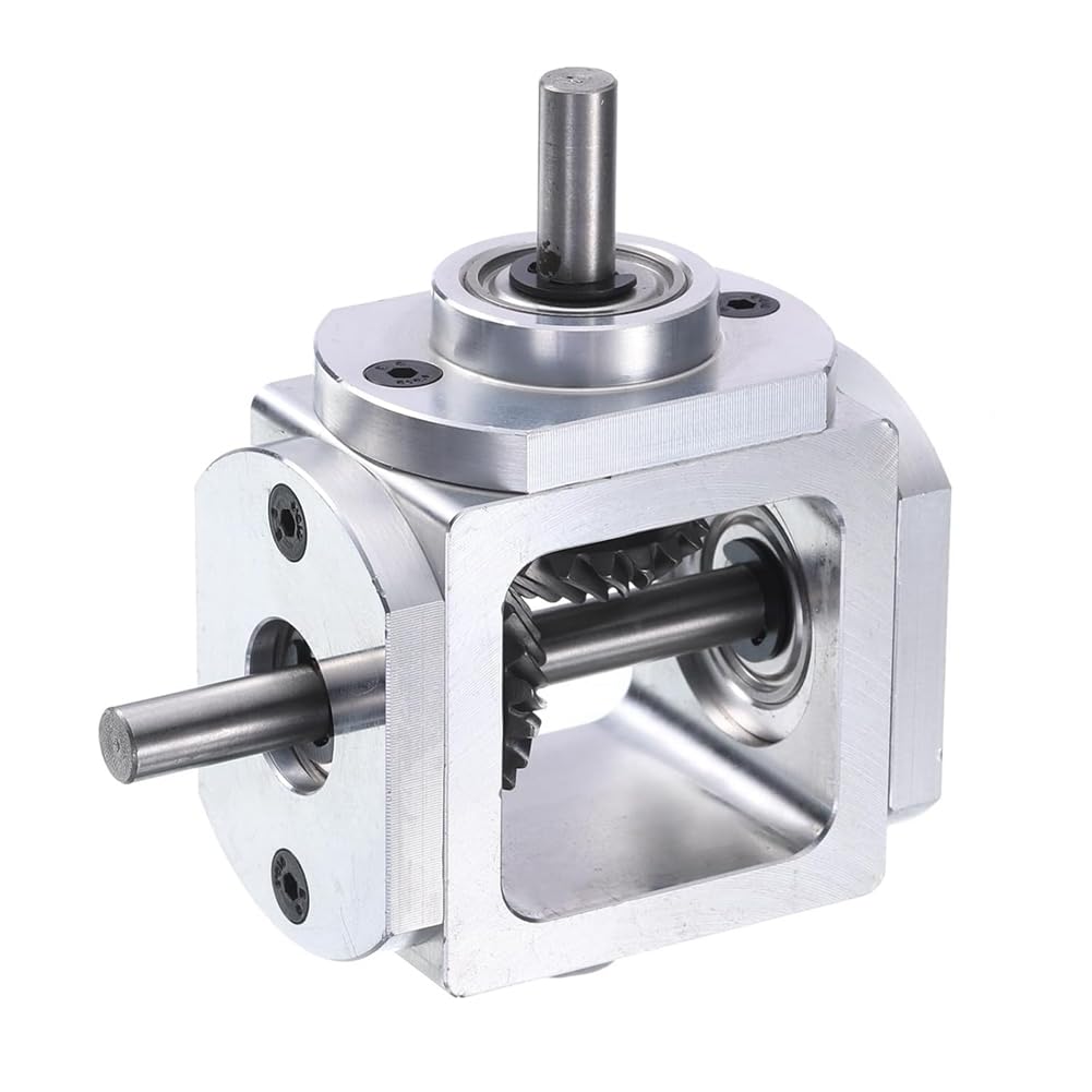 Gear-Box - Scatola ingranaggi conica ad angolo retto 90 gradi 1:1 albero di uscita singolo 1 modulo 20 denti Telaio in alluminio