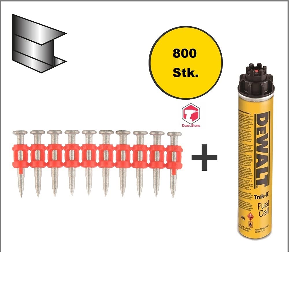 Trak-it C3 Chiodi C5 20mm XH + Gas - Compatibile Con Würth, DeWalt, Powers E MaxGS73 Chiodi Per Pistola Sparachiodi - 11