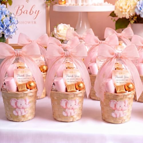 Ballons à air chaud éléphant Mifoci avec paniers tissés pour centre de table x12