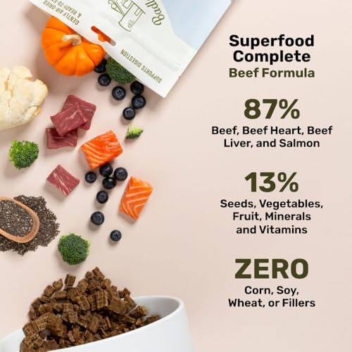 BADLANDS RANCH - Superfood Complete, Adult Dog Food, Air-Dried, High Protein, Zero Fillers, Superfood Nutrition by Katherine Heigl (24 oz., Beef Formula) #4