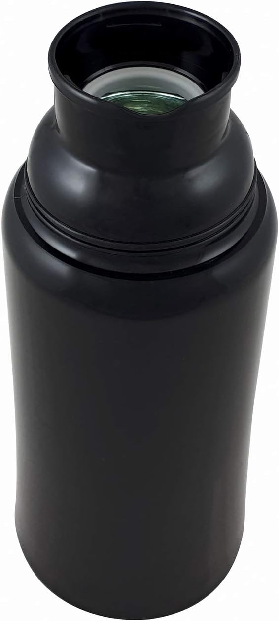 Helios Elegance Vacuum Flask, Plastic, Black, 1 Litre, 6