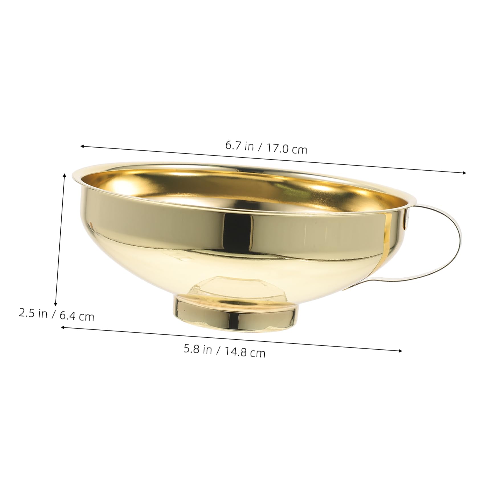 PRETYZOOM 5 Piezas embudo envase acero inoxidable limpion recipientes oleo cozinha suministros de cocina herramienta dosificadora de liquidos accesorios y suministros para tarros de albañil