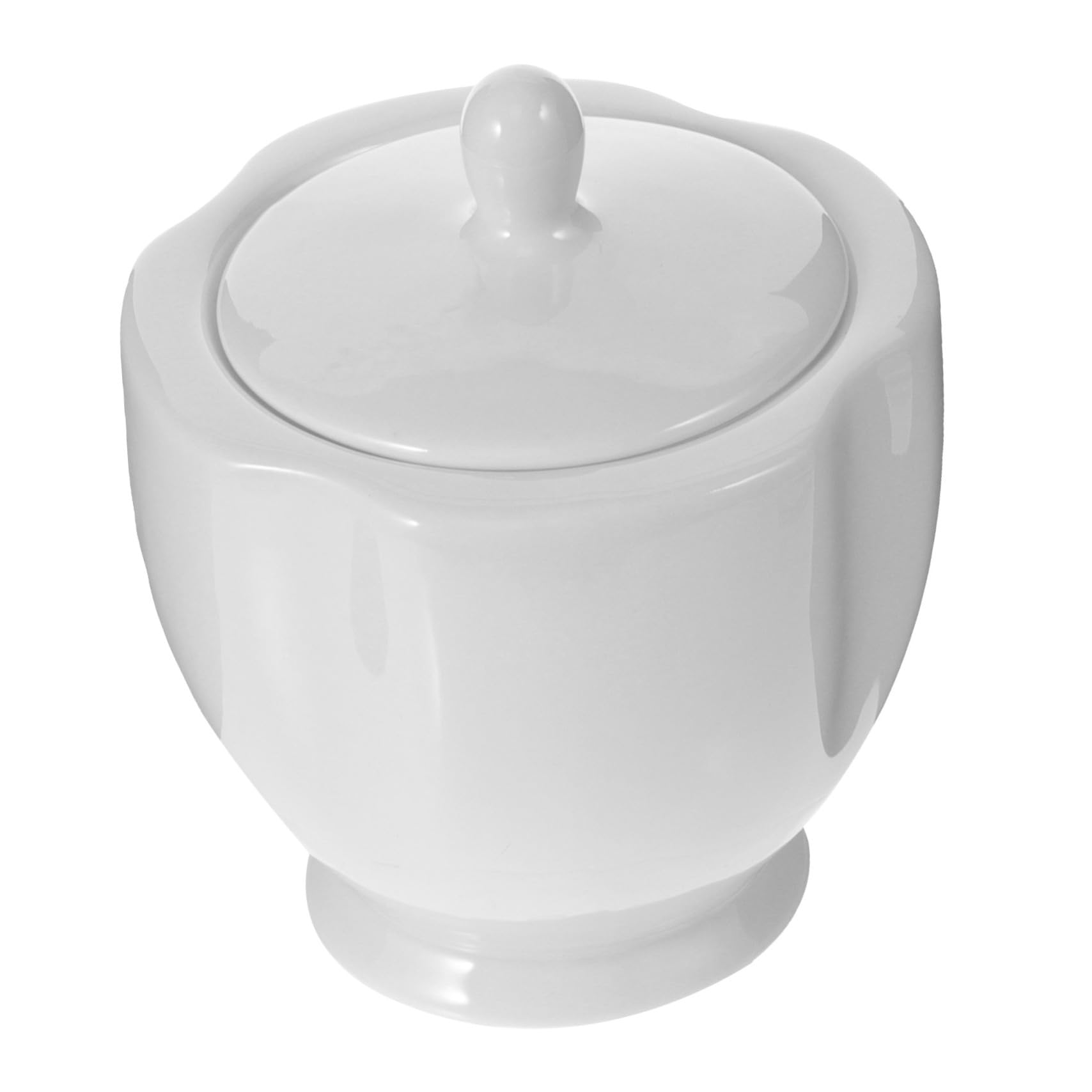 Mikinona Ceramic Sugar Bowl Sugar Canisters Condiment Pot Spice Container Ceramic Seasoning Pot Kitchen Seasoning Jar Simple Style Sugar Canister Condiment Container White Ceramics