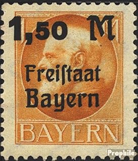 Bavaria 175A unmounted Mint/Never hinged ** MNH 1919 King Ludwig with Print (Stamps for Collectors)