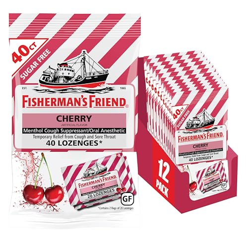 Fisherman's Friend Sugar-Free Cherry Cough Drops 480 (12x40)
