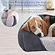 JOEJOY Hundebett Mittelgroße Hunde, Hundekorb Waschbar, Flauschig Hundebetten, rutschfest HundeköRbchen, Kuschelig Hundesofa für Hunde und Katzen, 63×53×20 cm