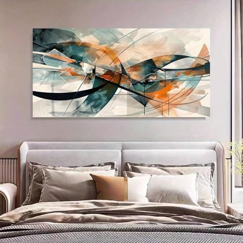 Toile imprimée graffiti abstrait de prestige décoration murale Morandi 70x140