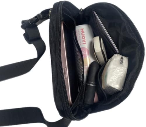 Miniatura 4 de Riñoneras para mujer, correa ajustable para correr, senderismo, viajes, riñonera Dupes Herschel Fanny LuLuLu, bolsa cruzada de limón, impermeable,