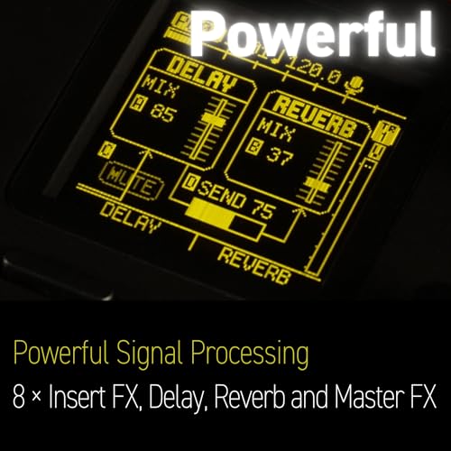 Sonicware Lofi-12 XT [Limitierte Retro Farbe] Retro-Sampling mit 12bit Sampler-Modus, 8-Spur Step-Sequenzer, 26 Effekte, 15 anschlagdynamische Pads mit RGB-LEDs