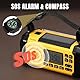 [10,000mAh Akku] Raddy SH-906 Notfallradio, tragbares Solar-Handkurbelradio mit AM/FM/SW/VHF, Taschenlampen-Leselampe, SOS, Kompass, Handy-Ladegerät für Survival im Freien