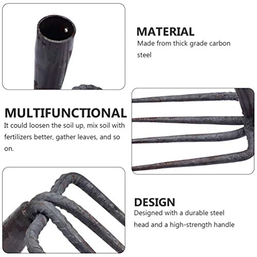 BESPORTBLE Cabeça Ancinho Ancinho de Jardim Plantio Dicas 4 Dentes de Substituição Cabeça Rake Agric