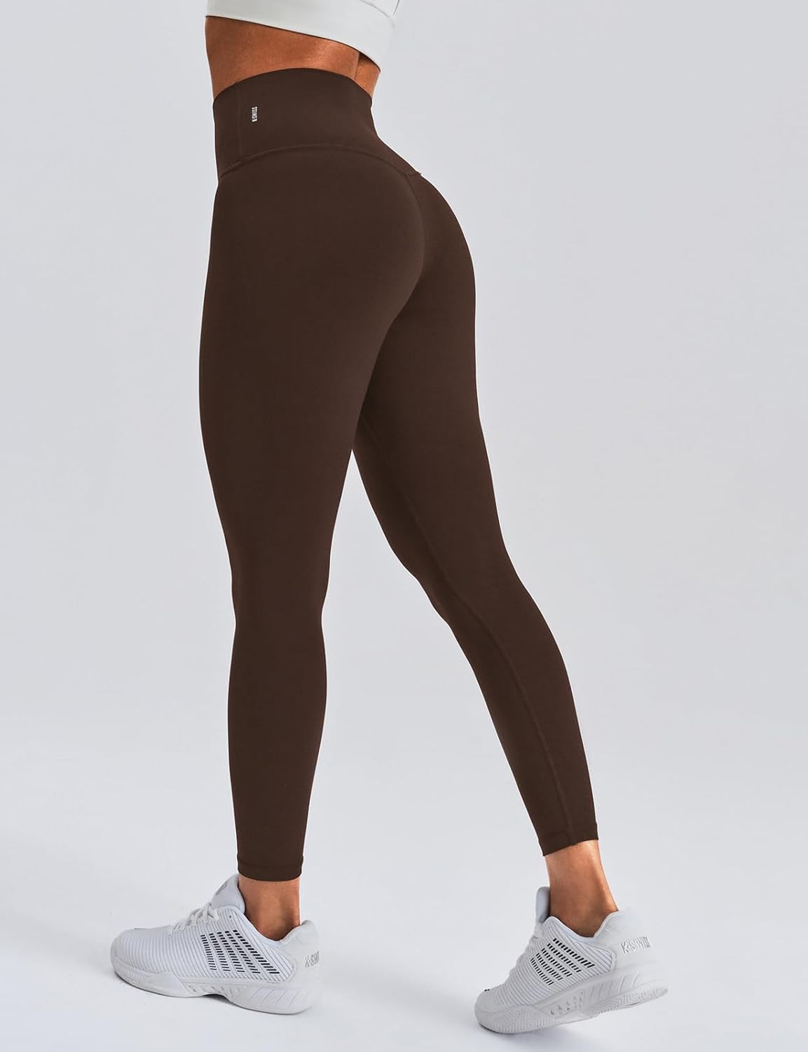 K-Swiss Leggings for Women - Soft Stretchy High Waist 25" with Pockets Lounge Yoga Pants Workout Athletic Casual - Image 2