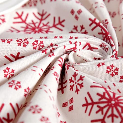 Nappe coton lin rouge imprimée de qualité pour la maison