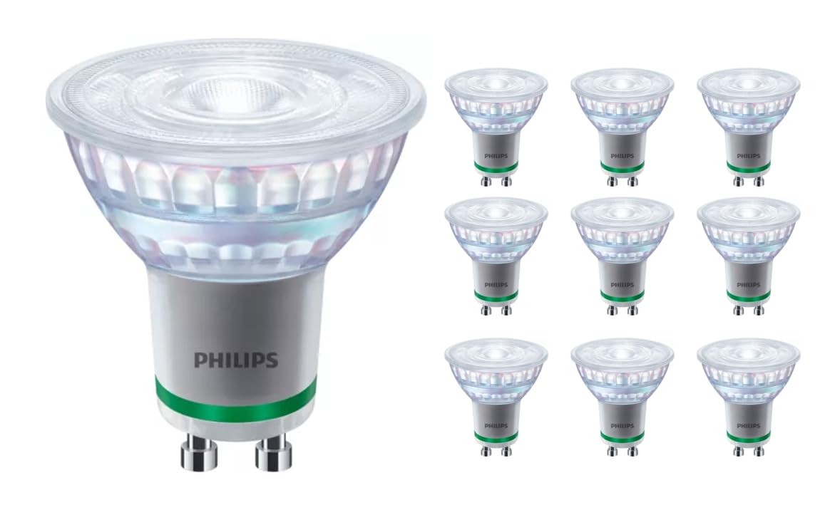 Philips Master Ultra Efficient LED 2.1W GU10 2700K Warm White Dimmable - Pack of 10