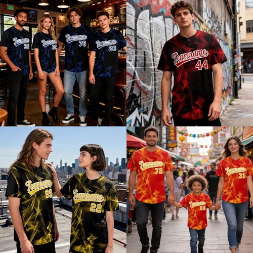 Camiseta de béisbol para hombre personalizada con nombre, número y logo, uniforme deportivo personalizado miniatura 2